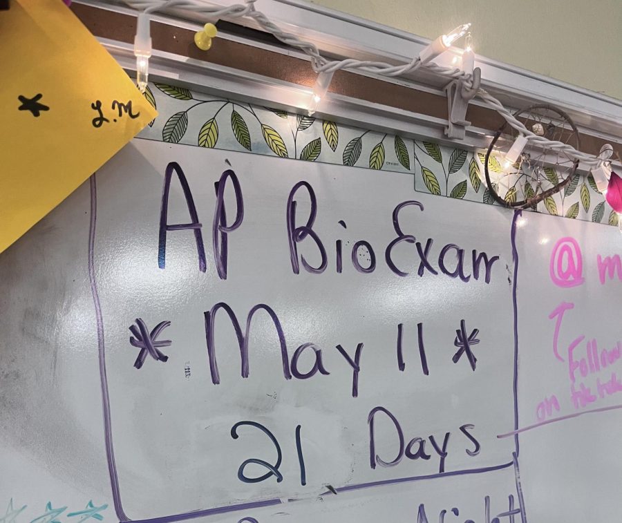 A date for the AP Bio Exam on May 11, 2021.